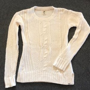 Roxy cream cable knit sweater